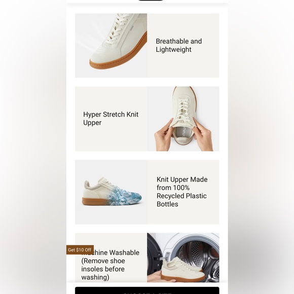 Vivaia Women's White and Green Sneakers - Picture 10 of 10